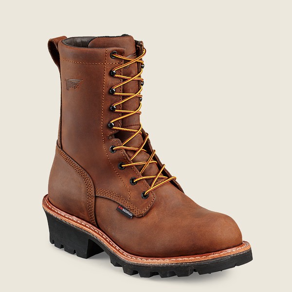 Safety Støvler Herre - Red Wing Loggermax - 9-Inch Waterproof Toe - Brune - YPMHSF-612